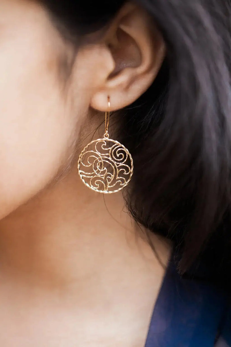 Sundial Earrings - Mystic Soul Jewelry