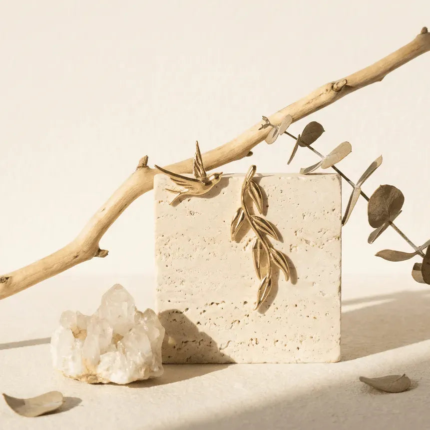 swallow_earrings_gold_plated sterling silver