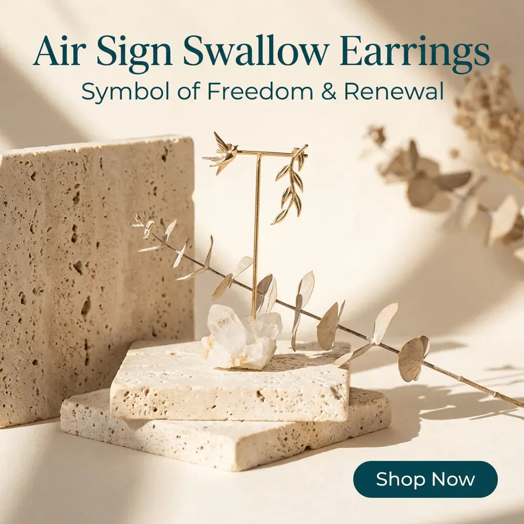 Swallow Bird Earrings | Air Sign