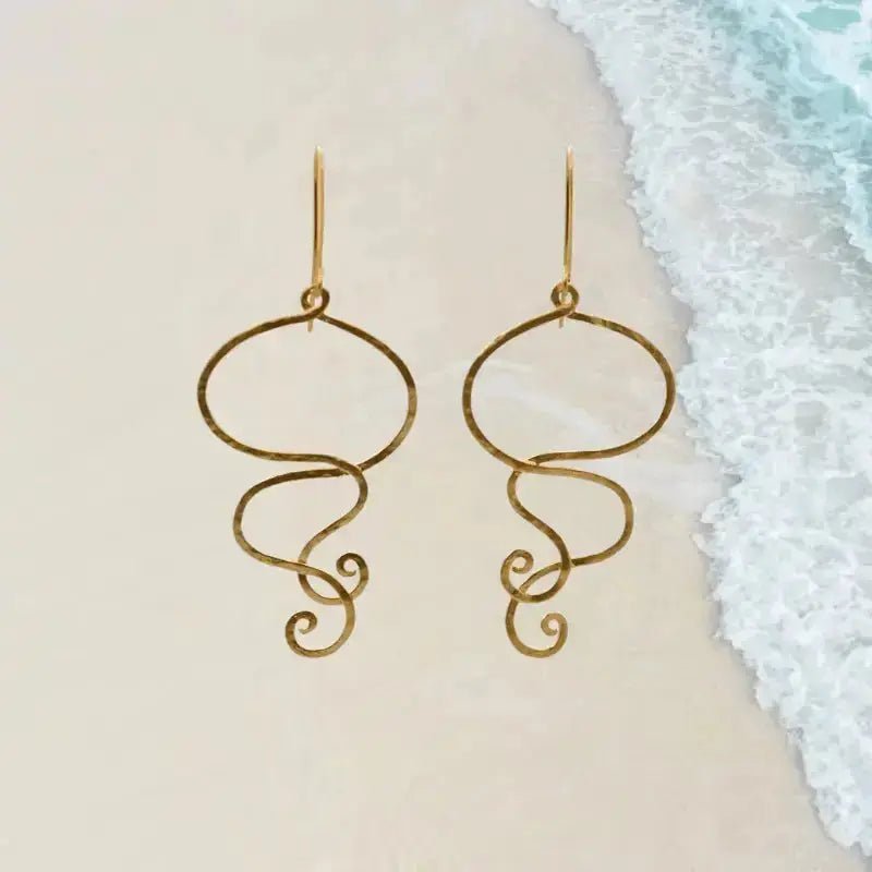 Swirl Earrings | Ocean Jewelry - Mystic Soul Jewelry