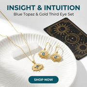 third eye necklace earrings