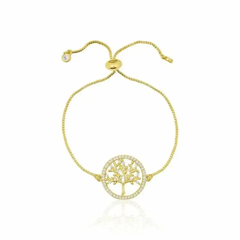 Tree of Life - Adjustable Bracelet Gold bracelet