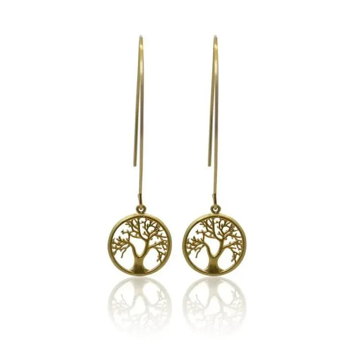 Tree of Life Long Earrings - Mystic Soul Jewelry