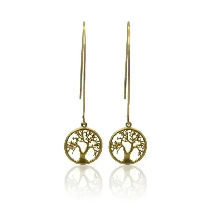 Tree of Life Long Earrings - Mystic Soul Jewelry