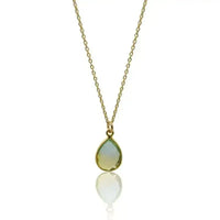 Tropical Aura Drop Gold Necklace - Mystic Soul Jewelry