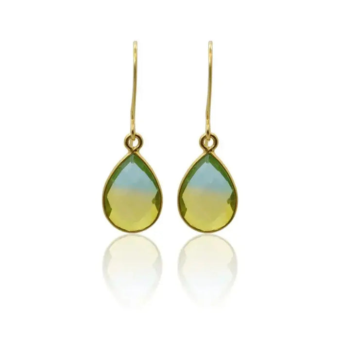 Tropical Aura Drop Earrings - Short Gold earrings