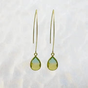 tropical aura green earrings