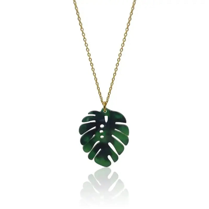 Tropical Leaf Necklace 16
