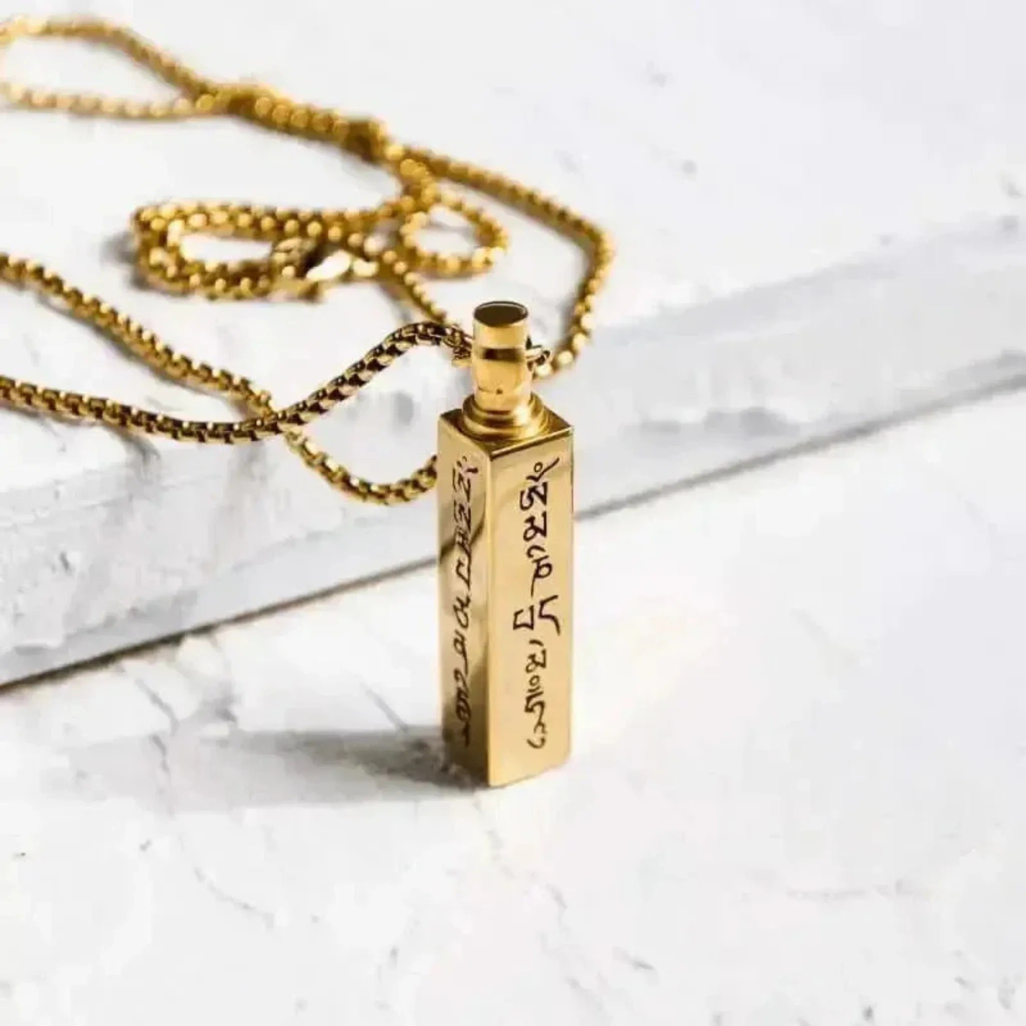 Prayer Vial Necklace with Durgha