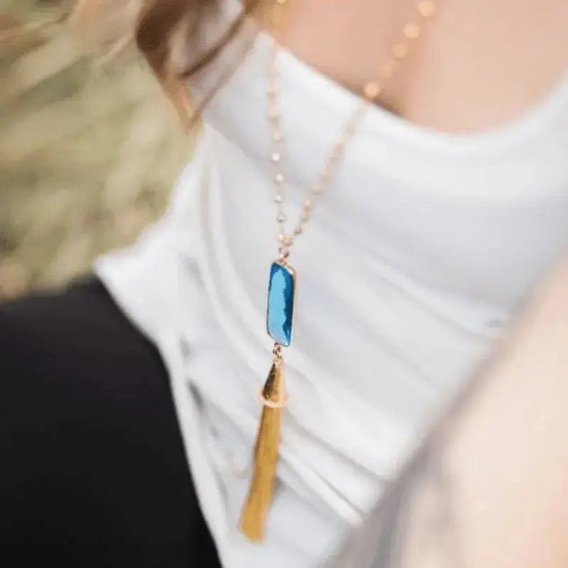 capri - tassel necklace