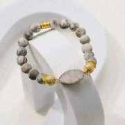white gemstone bracelet