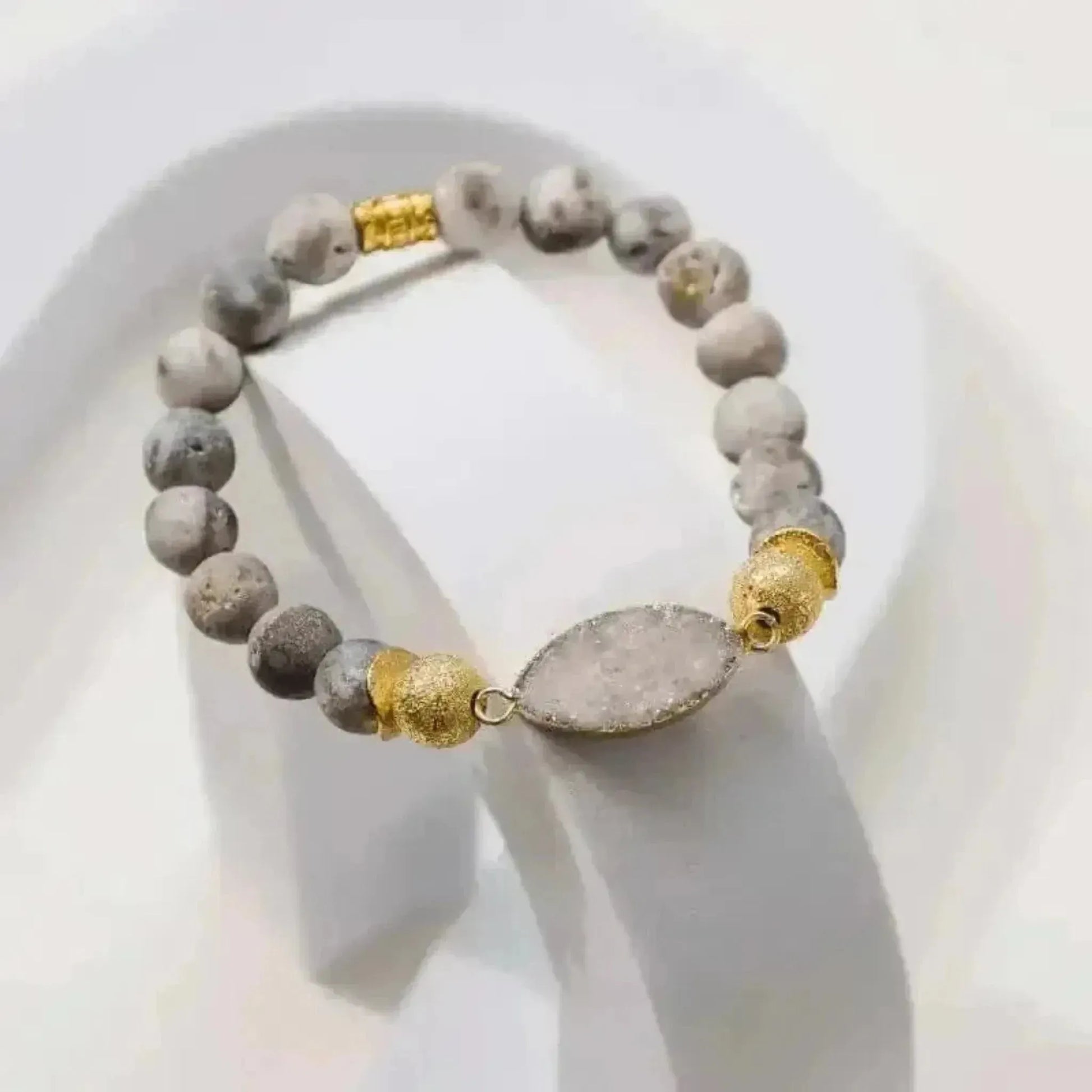 white gemstone bracelet