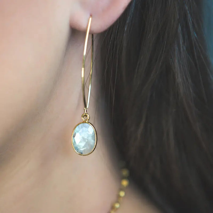 Moonstone Drop Earrings - Mystic Soul Jewelry